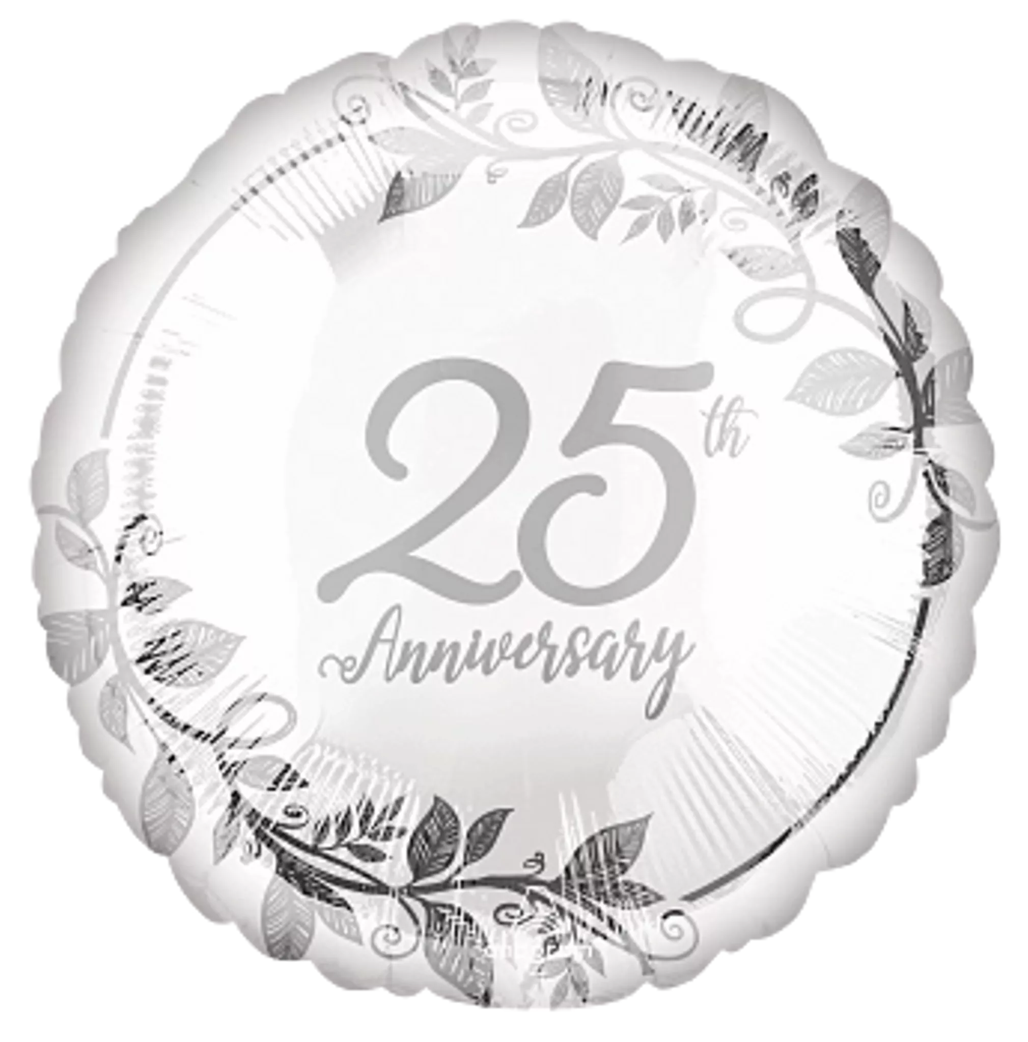 Anagram Happy 25th Anniversary 18" Round Foil Balloon