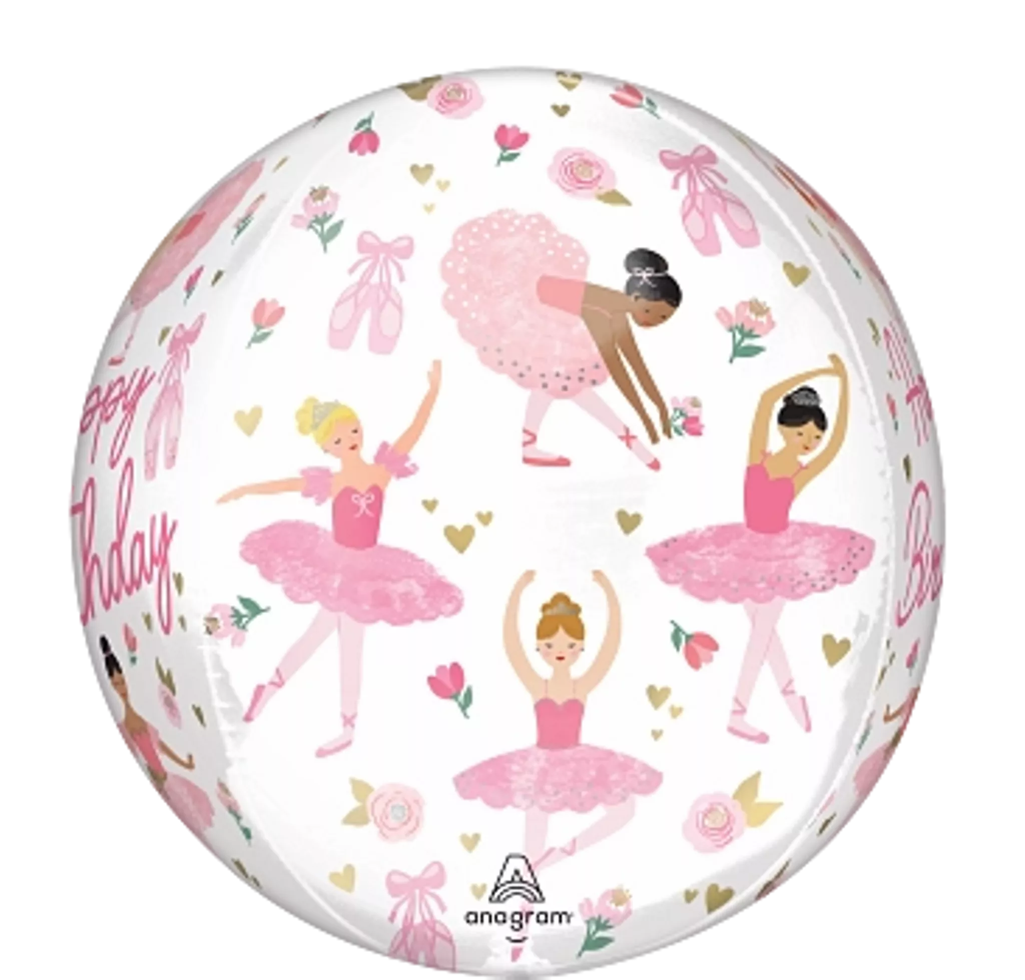 Anagram Foil Balloon Ballerina Girl Birthday 16"