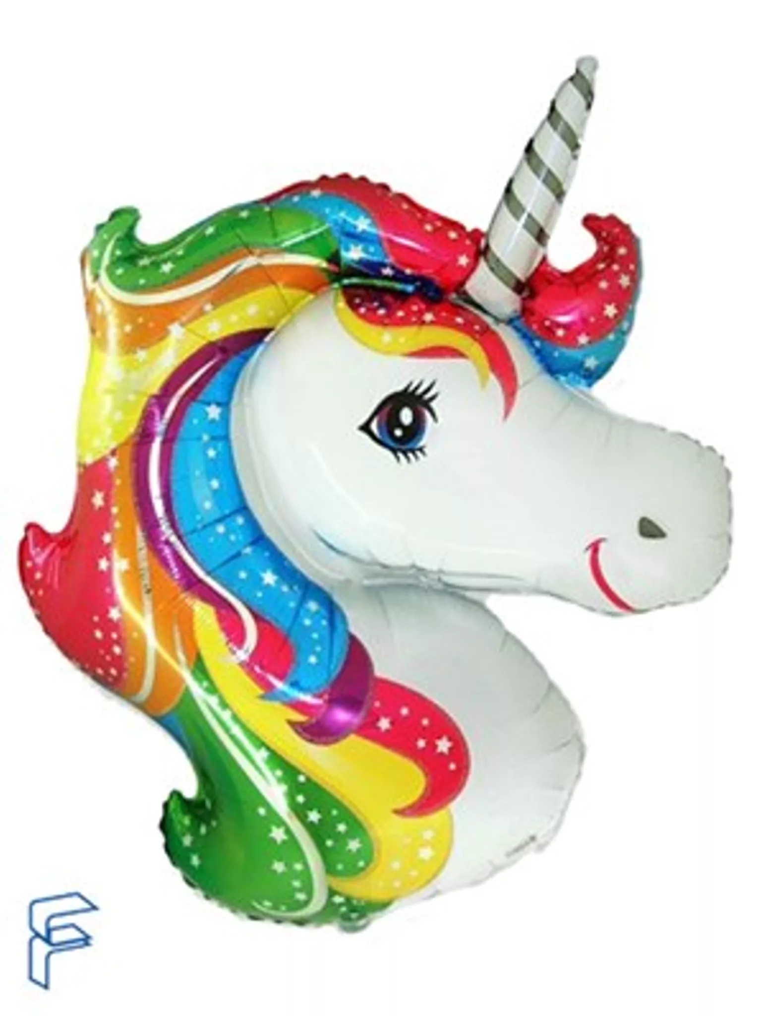 Flexmetal Jumbo Unicorn Head 41" Foil Balloon