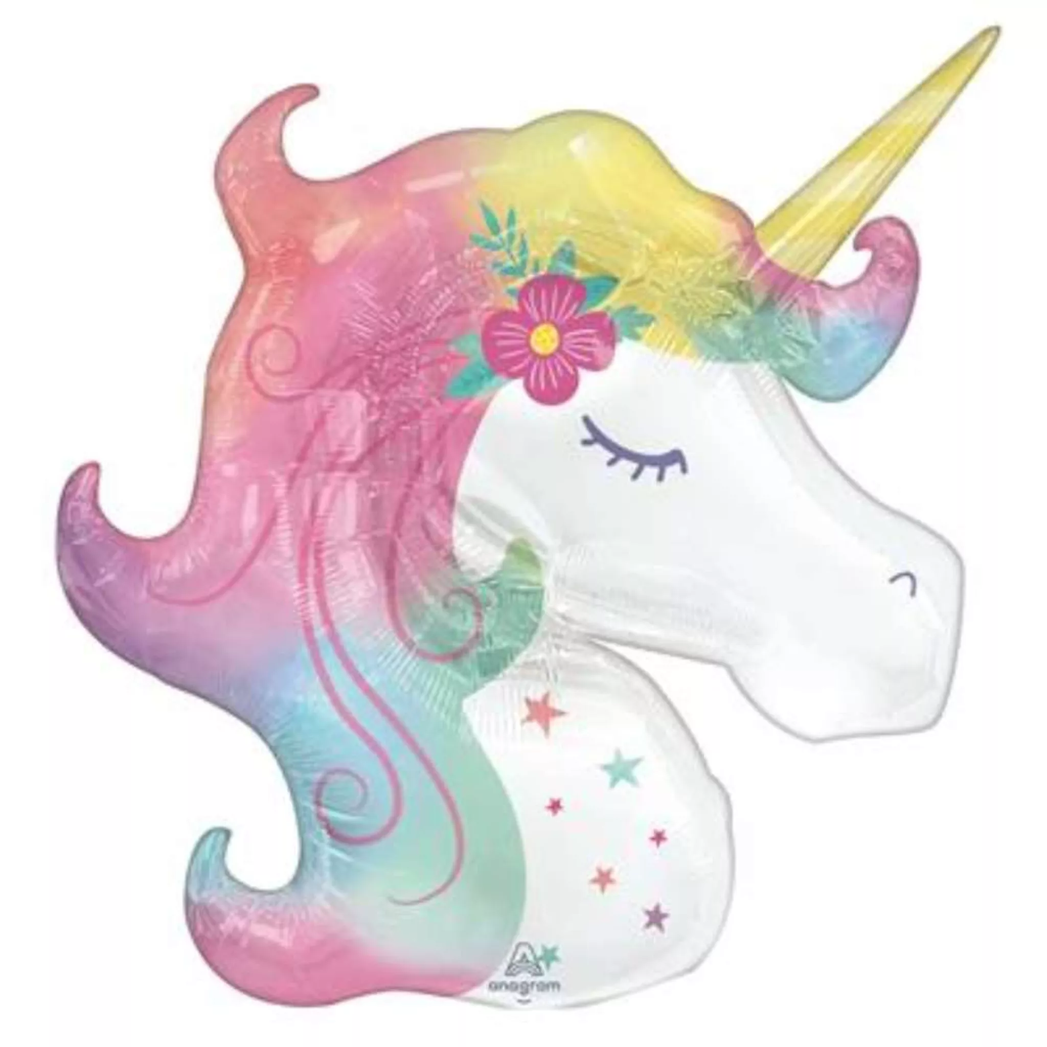 Anagram Foil Balloon Enchanted Unicorn 33"