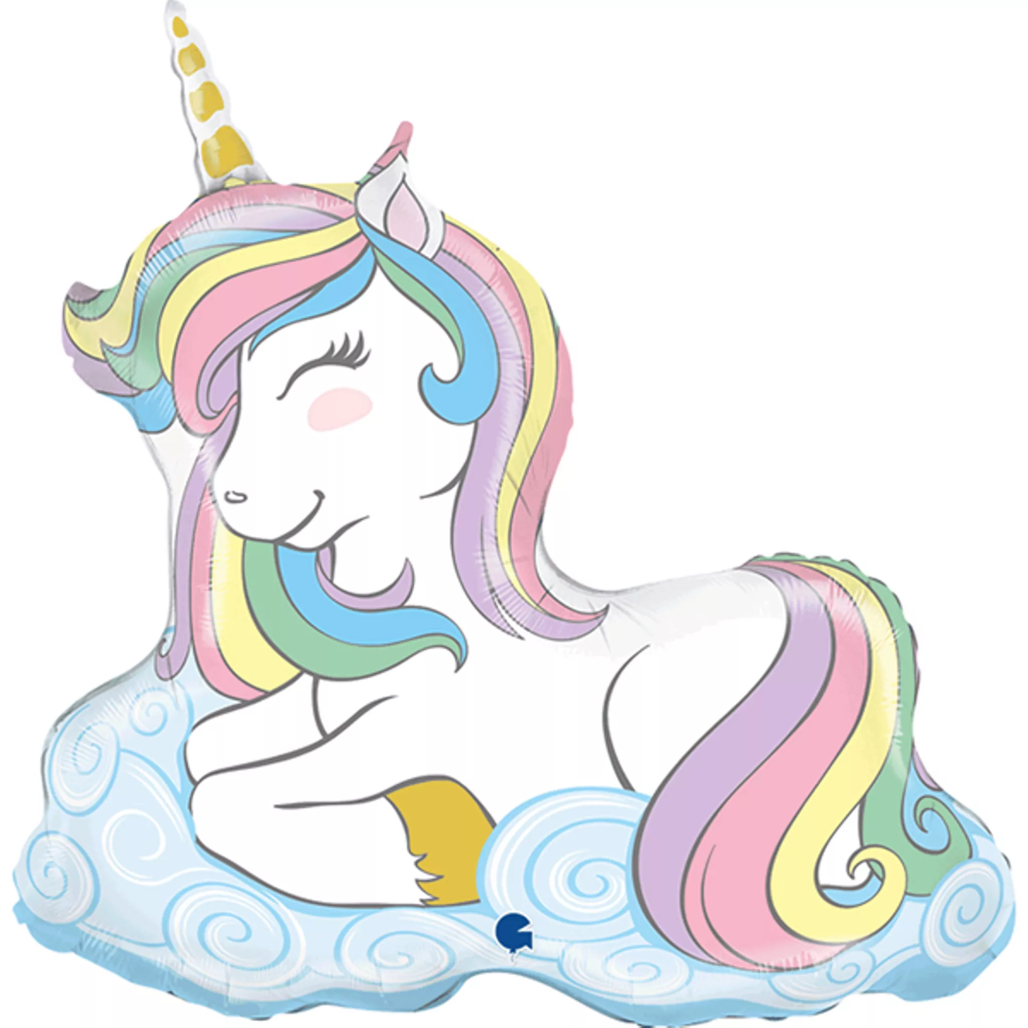 Grabo Macaron Pastel Unicorn 39" Foil Balloon