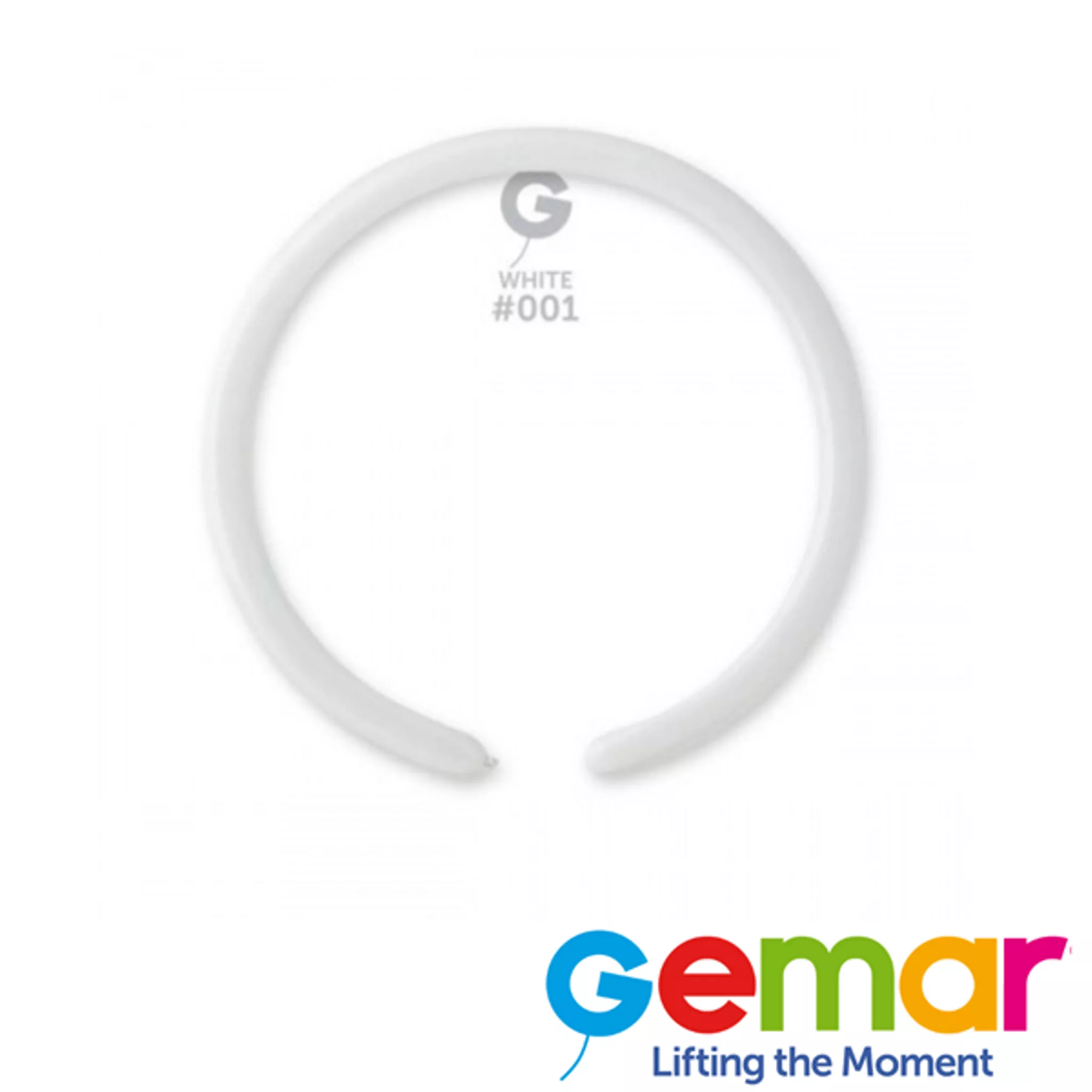 Gemar Standard White 160 Modelling Latex Balloons 100pk