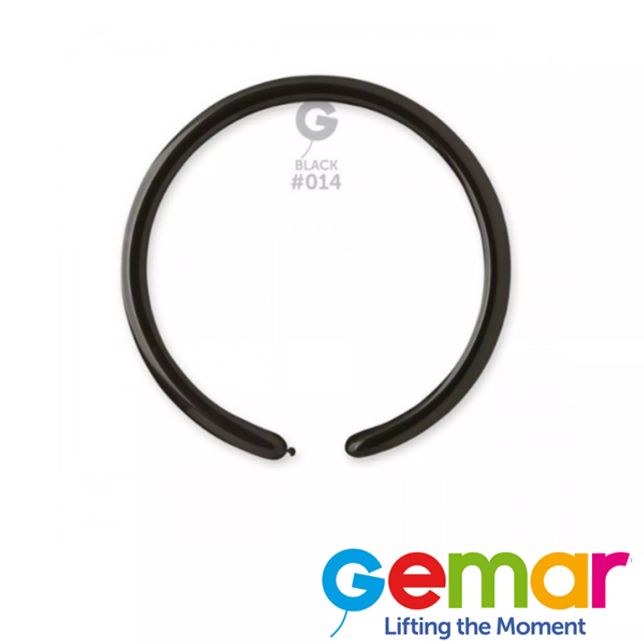 Gemar Standard Black 160 Modelling Latex Balloons 100pk