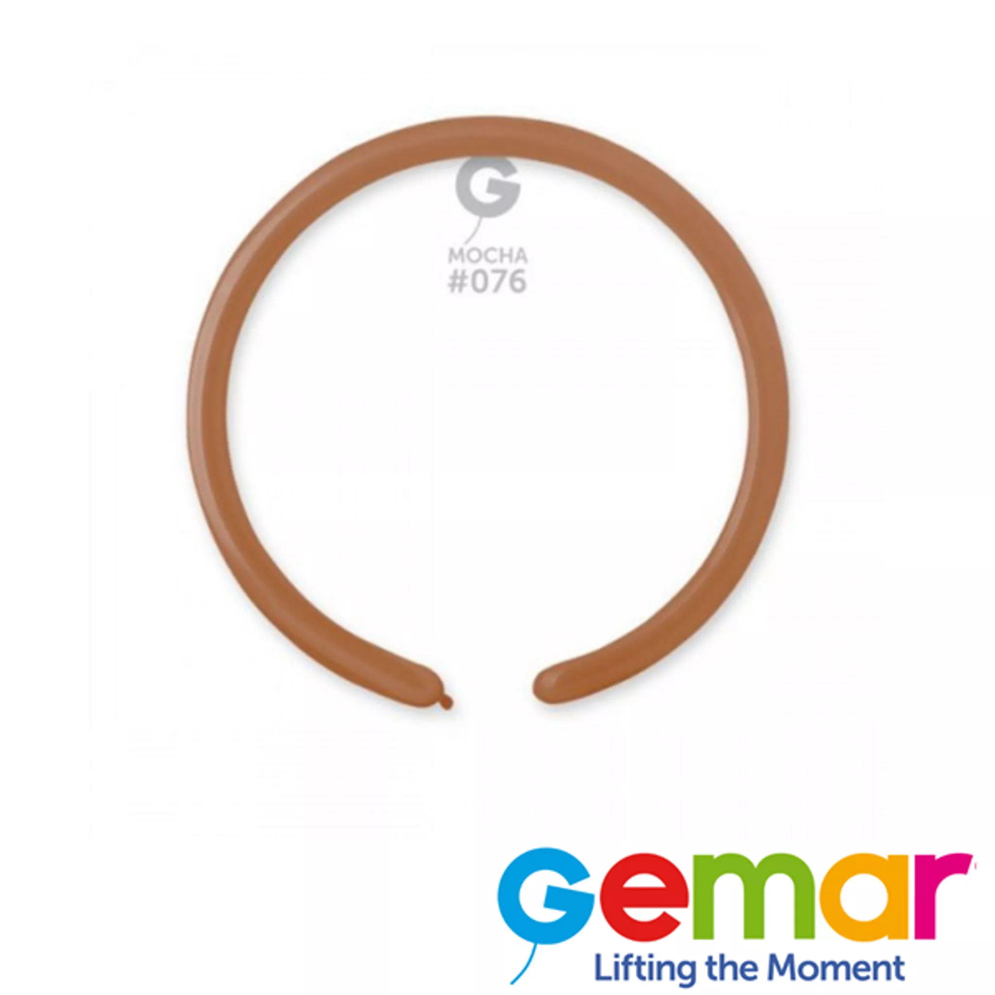 Gemar Natural Mocha 160 Modelling Latex Balloons 100pk