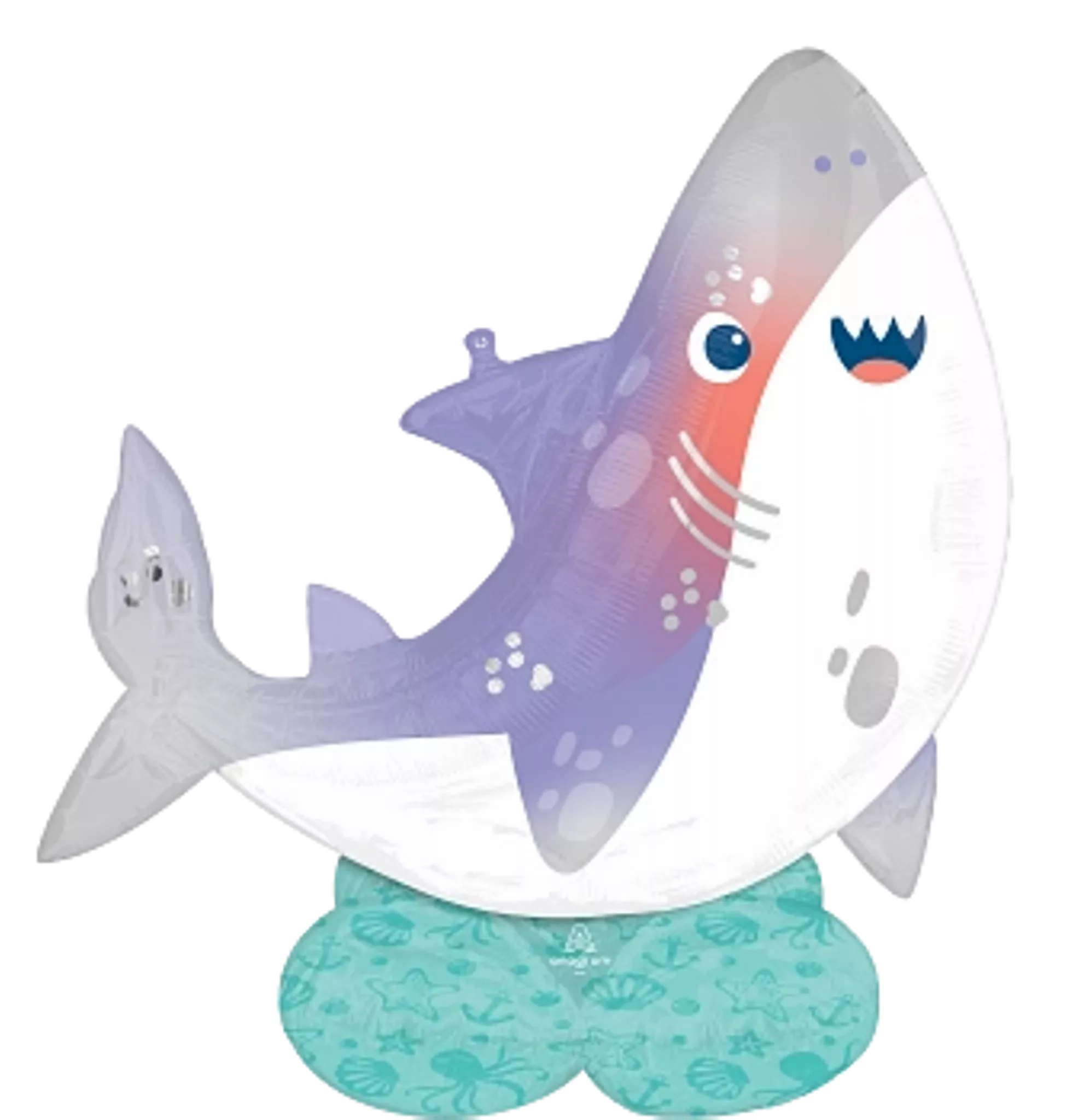 Anagram Foil Balloon Airloonz Shark Party 54"