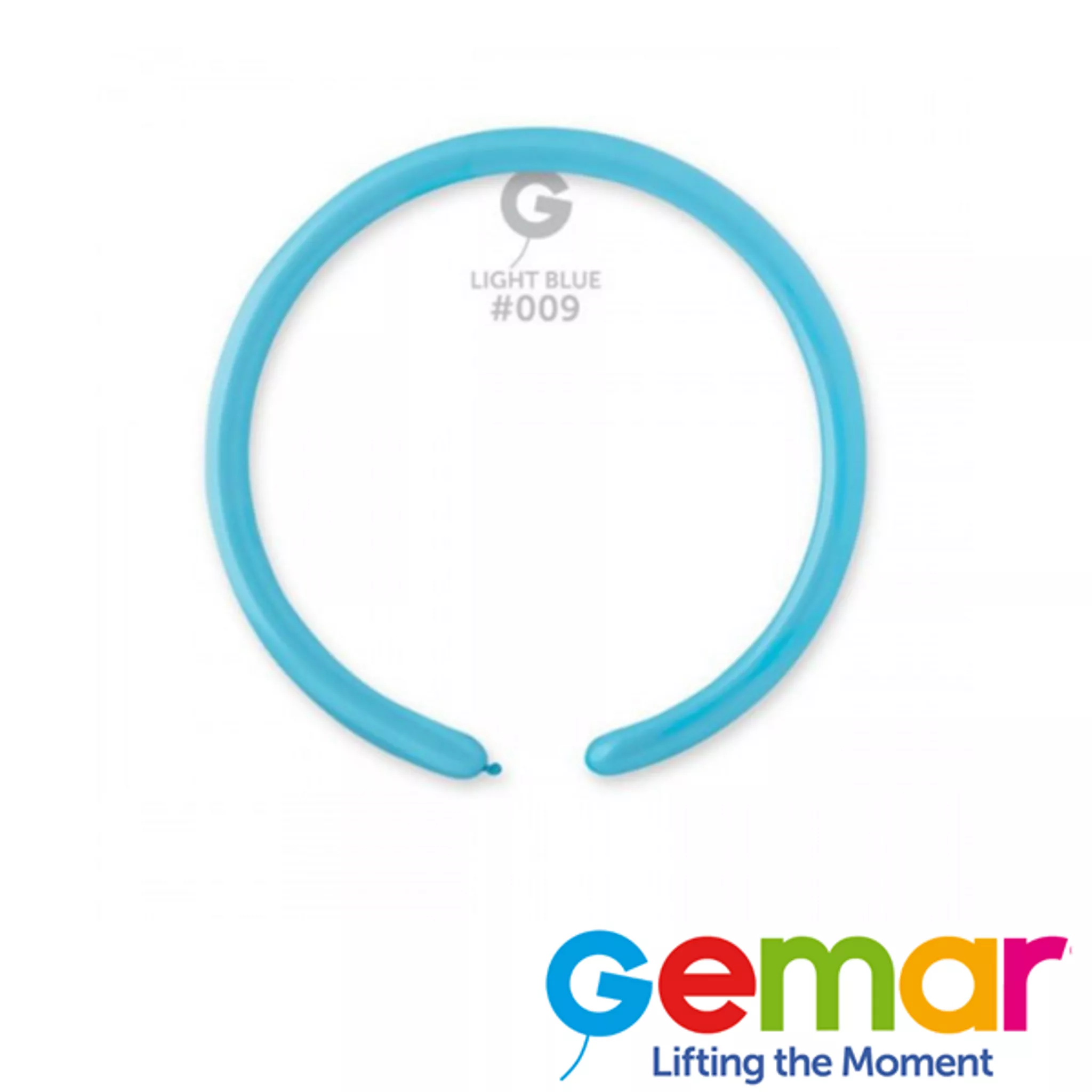 Gemar Standard Light Blue 160 Modelling Latex Balloons 100pk