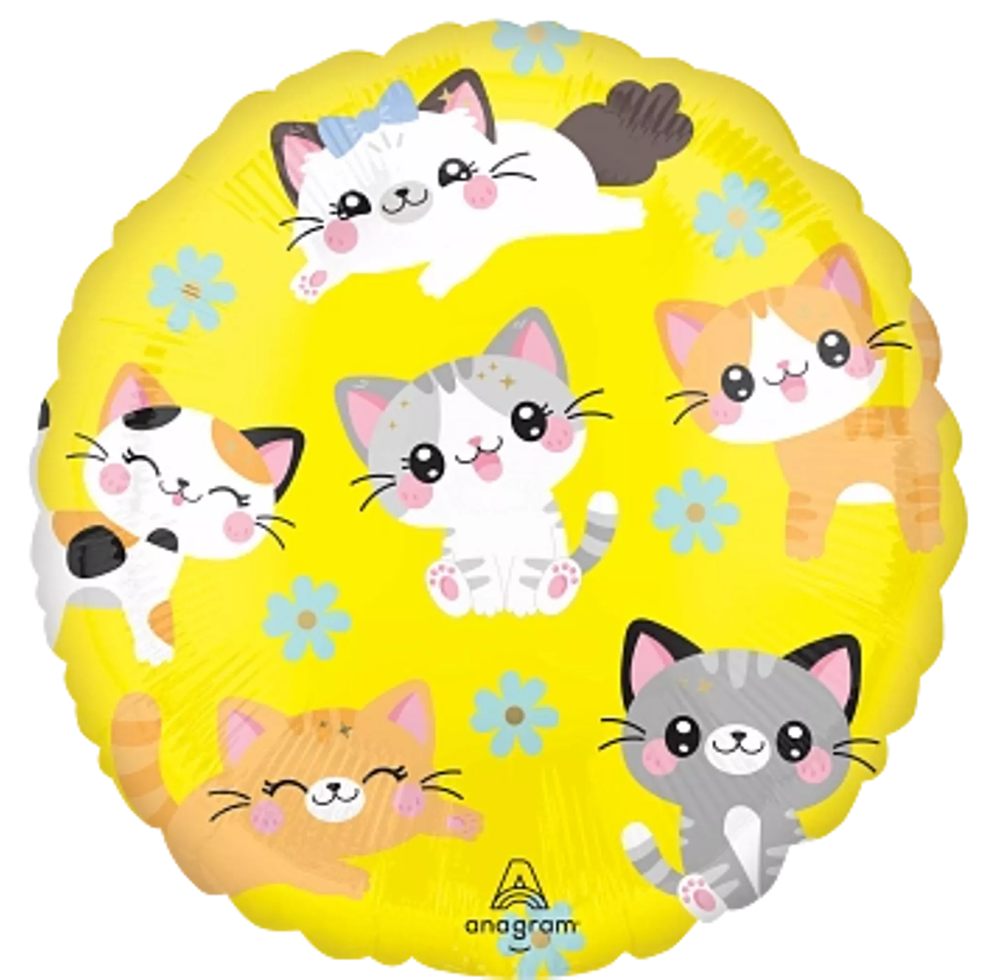 Anagram Foil Balloon Kawaii Kitty 18" (Double-Sided)