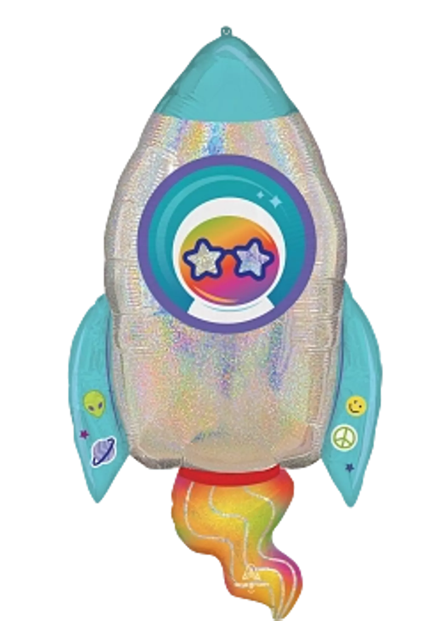 Anagram Foil Balloon Supershape Space Rocket Ship 29"