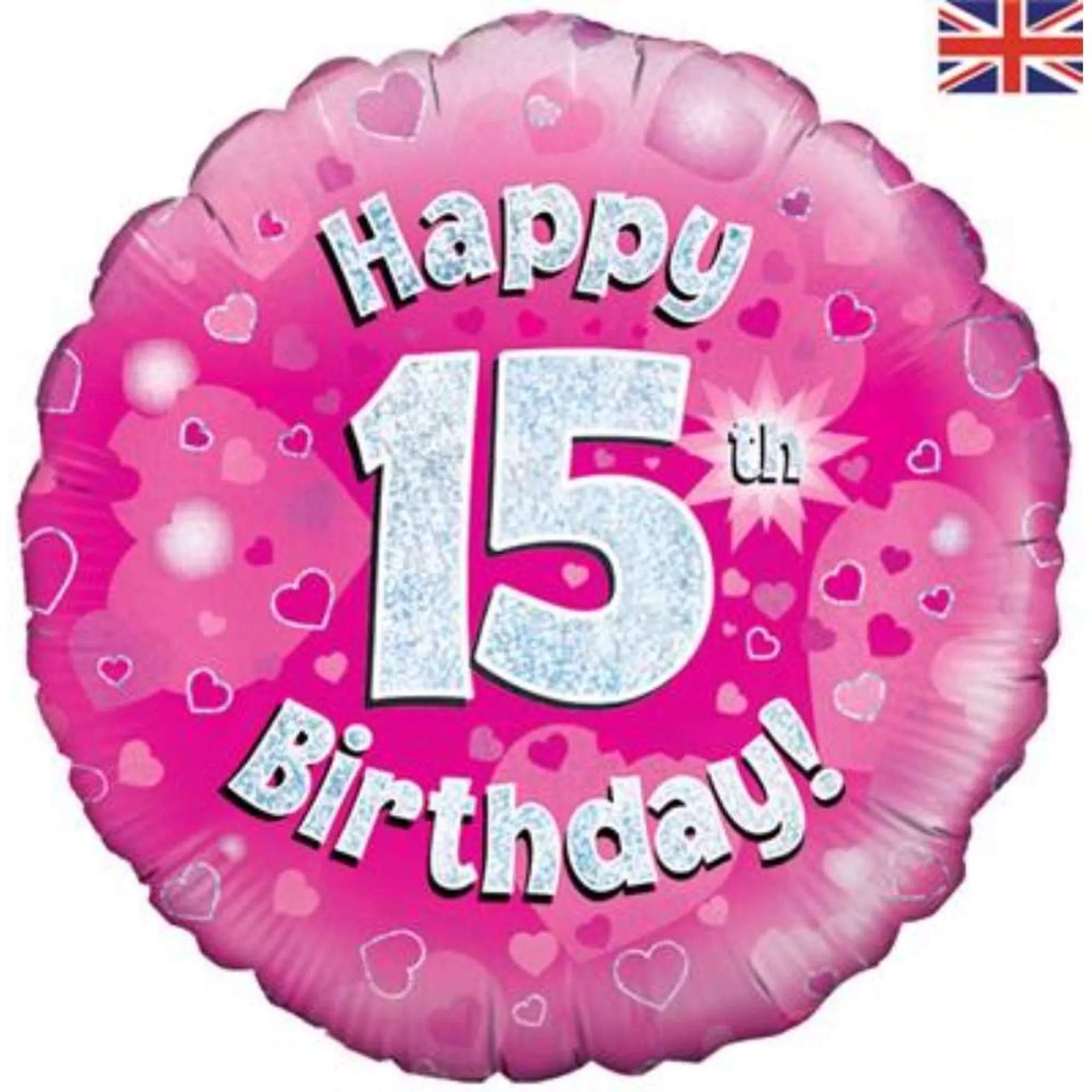 Oaktree Age 15 Pink 18" Foil Balloon